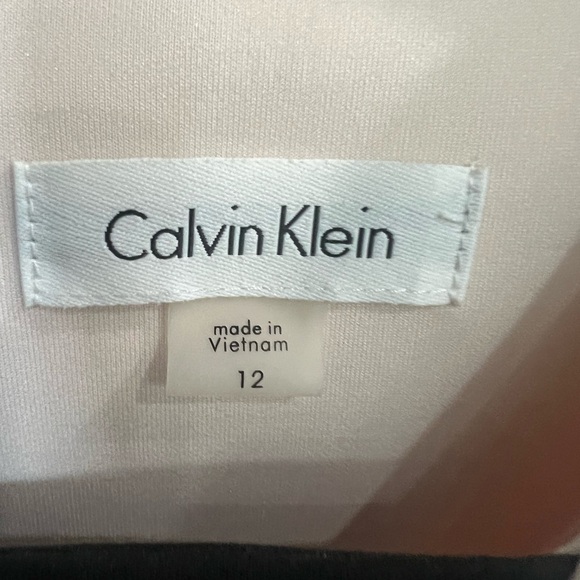 Calvin Klein Black and Cream Midi Dress - Picture 3 of 4